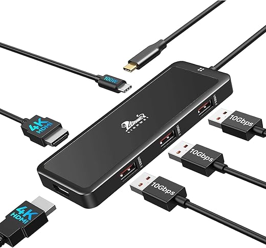 LIONWEI USB C Dual Monitor HDMI Hub