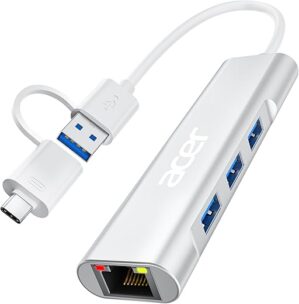 acer USB C to Ethernet Adapter Hub