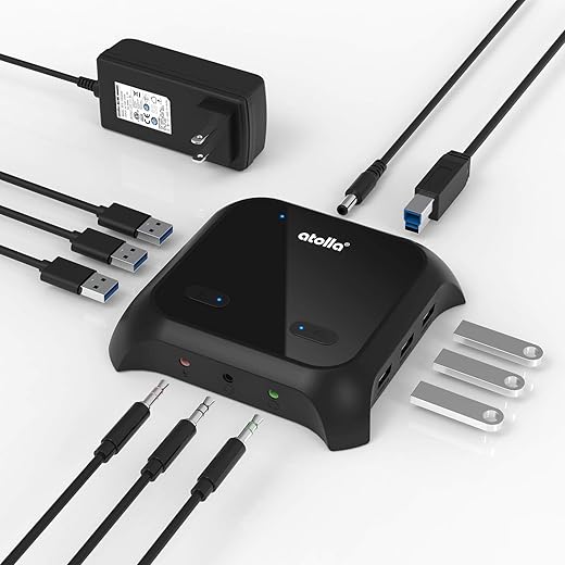 atolla USB Hub With Headphone Stand & 3 Ports