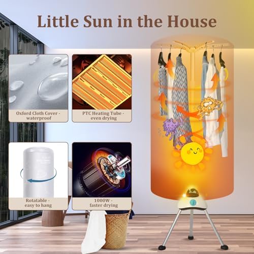 Uten Electric Clothes Dryer Rack For Apartments - Image 3