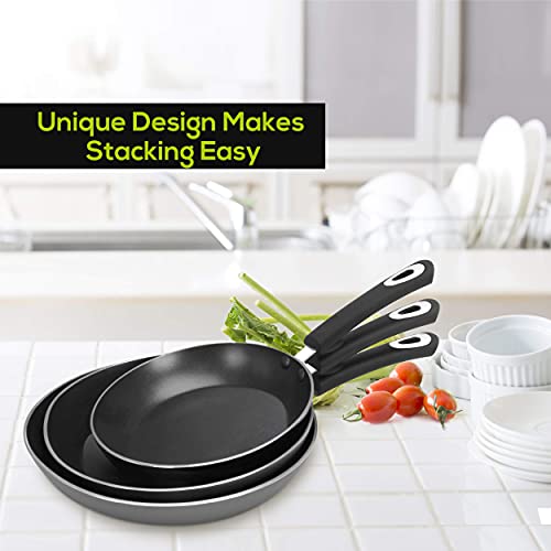 Utopia Kitchen Non-Stick Frying Pan Set, 3-Piece - Image 5