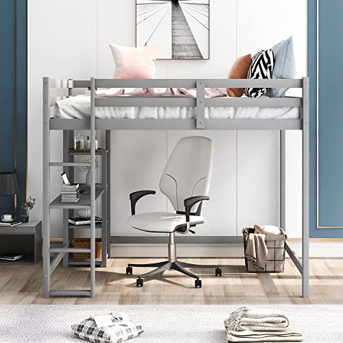 UYYYYYYIIIIIIIIIII Full Size Loft Bed With Desk - Image 3