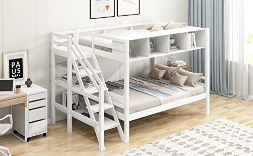 UYYYYYYIIIIIIIIIII Twin Over Full Bunk Bed With Storage - Image 5