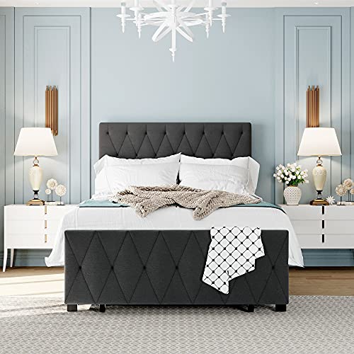 UYYYYYYIIIIIIIIIII Twin Size Metal Platform Bed with Drawer - Image 3