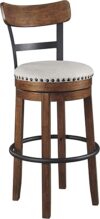 Signature Design by Ashley Valebeck 30″ Farmhouse Pub Height Barstool