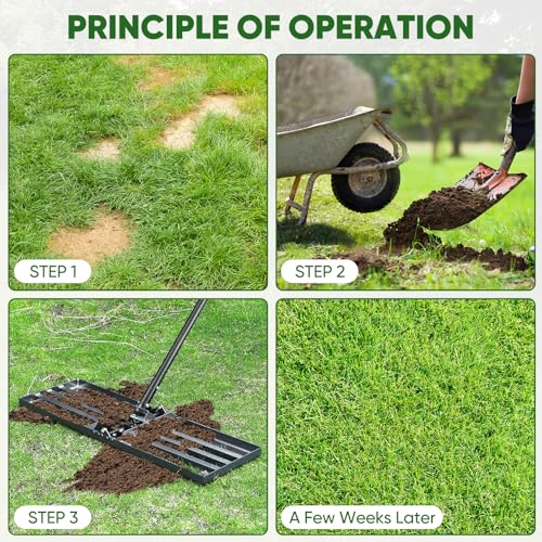 Vansonana Lawn Leveling Rake With Ergonomic Handle - Image 5