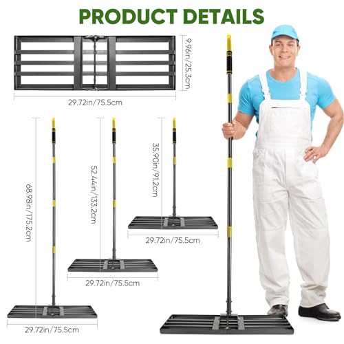 Vansonana Lawn Leveling Rake With Ergonomic Handle - Image 2