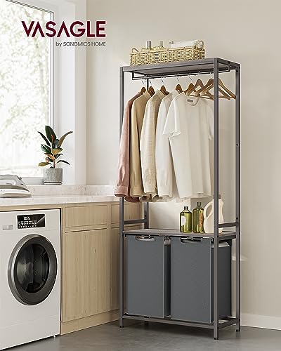 VASAGLE 2-Section Laundry Hamper With Liners - Image 2