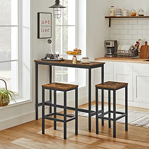 VASAGLE Bar Table And Stool Set, Industrial Rustic - Image 4