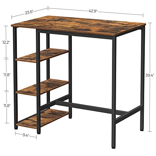 VASAGLE Bar Table With Industrial Design & Stools - Image 3