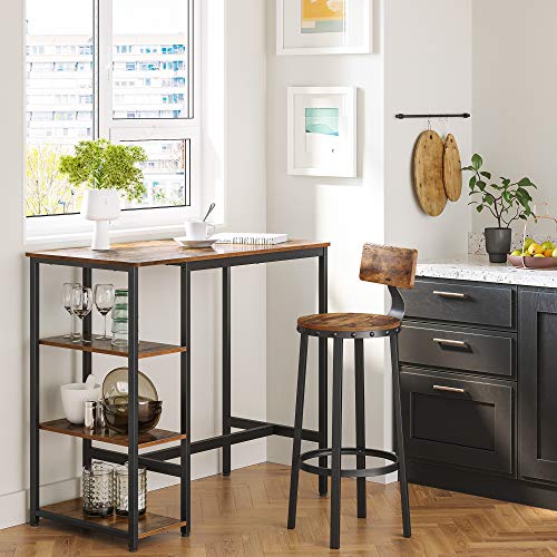 VASAGLE Bar Table With Industrial Design & Stools - Image 2