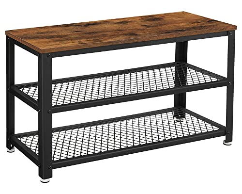 VASAGLE Coat Rack With Shelves & 3-Tier Shoe Bench (ULCR80X) - Image 5