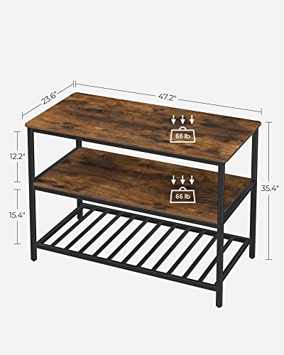 VASAGLE Kitchen Island With 3 Shelves, UKKI01BX - Image 3