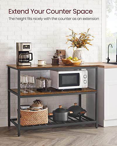 VASAGLE Kitchen Island With 3 Shelves, UKKI01BX - Image 5