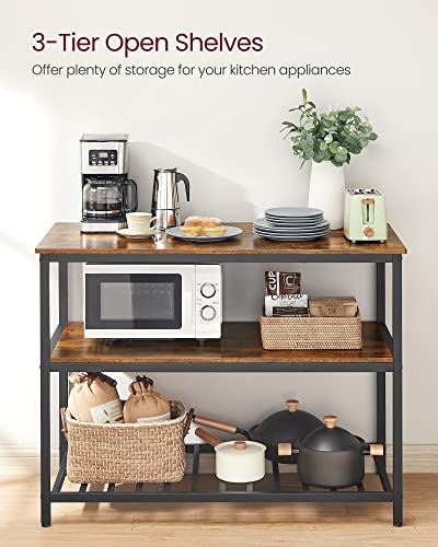 VASAGLE Kitchen Island With 3 Shelves, UKKI01BX - Image 2