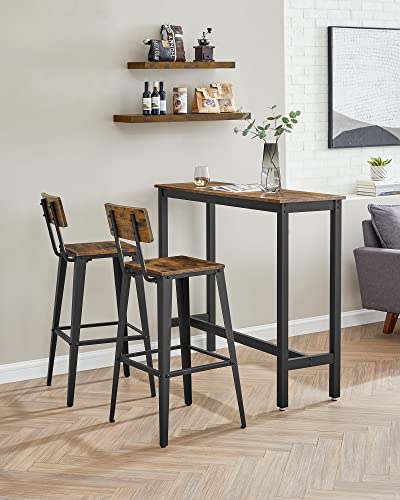 VASAGLE Set Of 2 Tall Bar Stools ULBC078B01 - Image 2