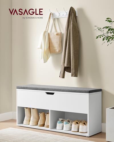 VASAGLE Shoe Bench With Cushion And Storage - Image 2