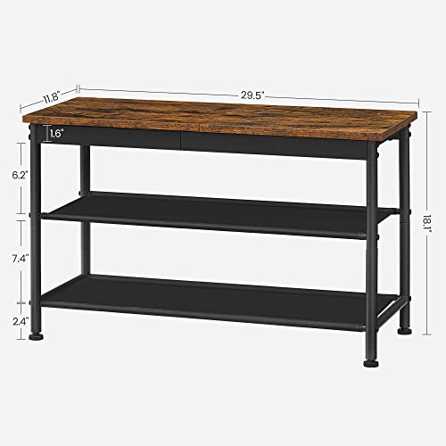 VASAGLE Shoe Rack Bench With Storage ULHS100B01 - Image 3