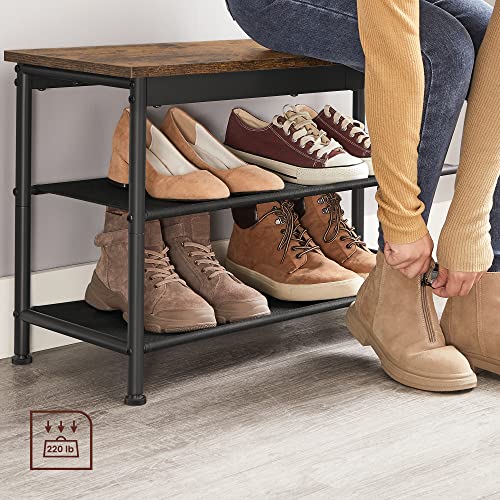 VASAGLE Shoe Rack Bench With Storage ULHS100B01 - Image 5