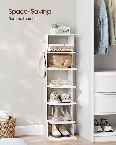 VASAGLE Shoe Rack Bundle With Coat Rack ULBS200T14 URCR04WT - Image 2