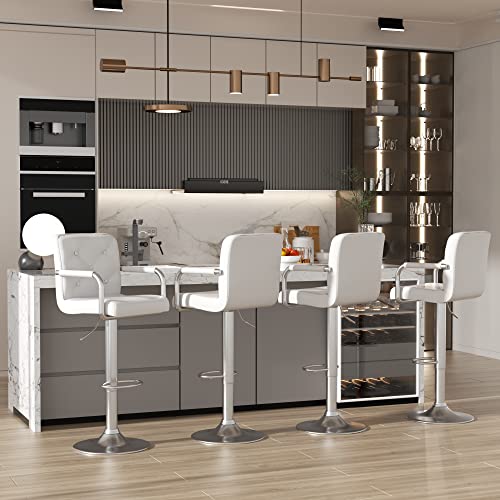 VECELO Adjustable Bar Stools Set Of 4 - Image 2
