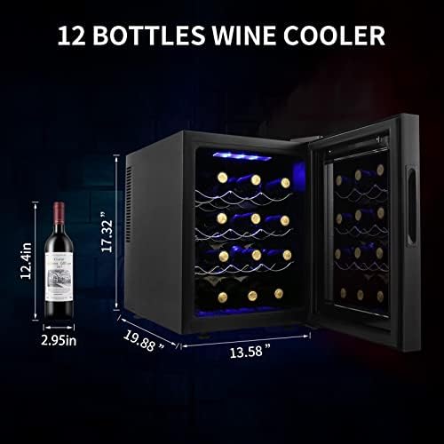 Vehipa 12 Bottle Wine Cooler Refrigerator - Image 2