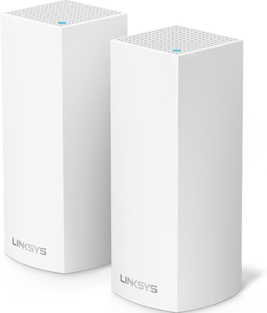 Linksys Velop Intelligent Mesh WiFi Router System AC2200 Tri-Band (2-Pack)