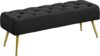 Yaheetech Velvet Ottoman Bench with Gold Legs