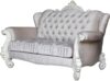 Acme Versailles Loveseat in Ivory Velvet