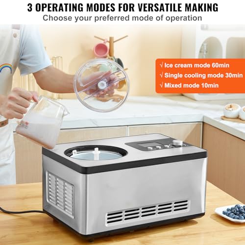 VEVOR Automatic Ice Cream Maker With Compressor - Image 3