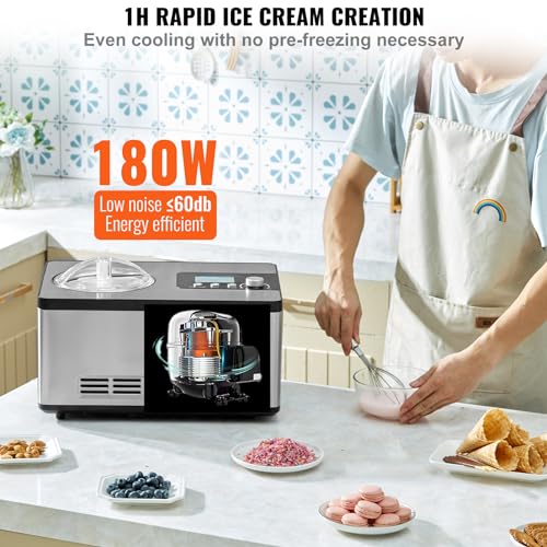 VEVOR Automatic Ice Cream Maker With Compressor - Image 4