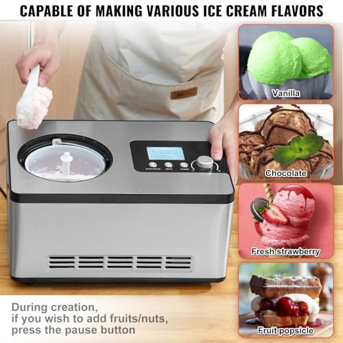 VEVOR Automatic Ice Cream Maker With Compressor - Image 5