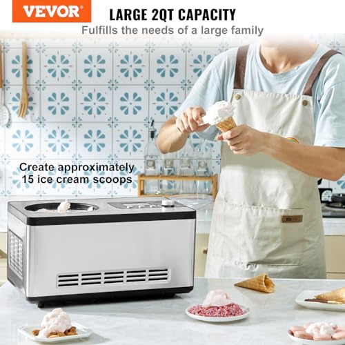 VEVOR Automatic Ice Cream Maker With Compressor - Image 2