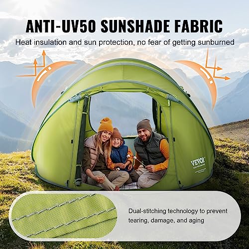 VEVOR Camping Tent 9.2 x 6.6 ft, 4-Person - Image 4