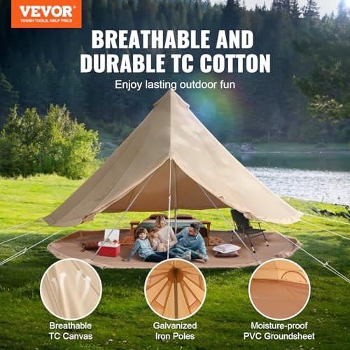 VEVOR Canvas Yurt Tent, 4 Seasons Camping - Image 2