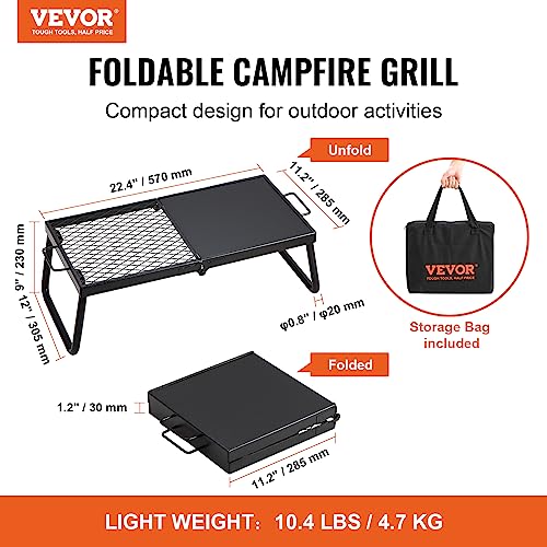 VEVOR Folding Campfire Grill & LED Lanterns Bundle - Image 3