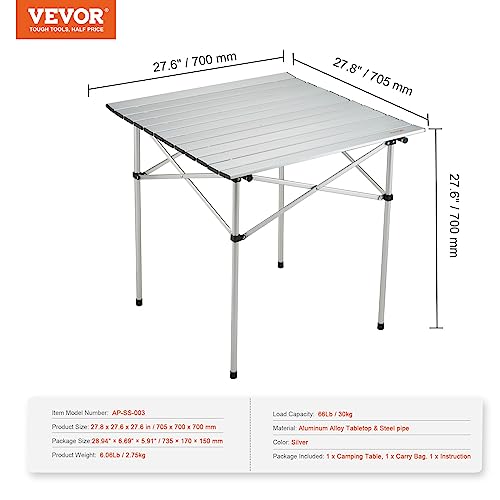 VEVOR Folding Camping Table, Aluminum Ultra Compact - Image 3