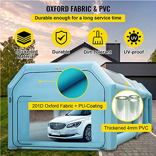 VEVOR Portable Inflatable Paint Booth, 26x15x10ft - Image 3