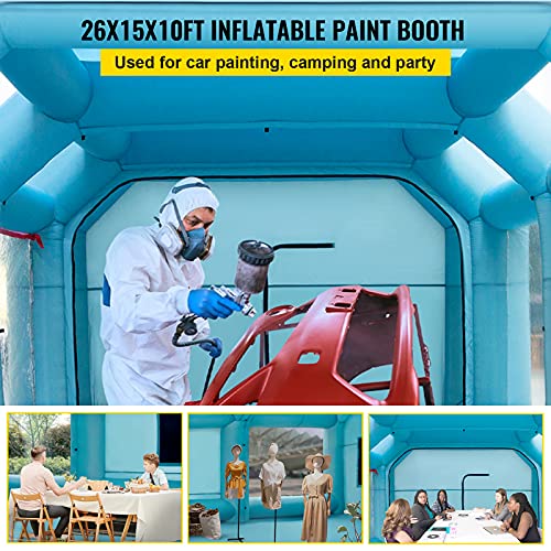 VEVOR Portable Inflatable Paint Booth, 26x15x10ft - Image 2