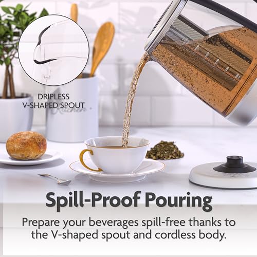 Vianté Electric Glass Tea Kettle With Infuser - Image 5