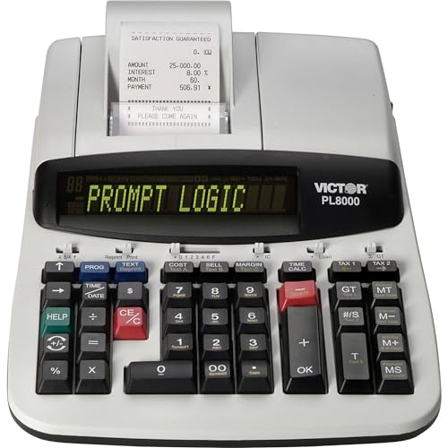 Victor PL8000 Thermal Printing Calculator, Prompt Logic - Image 2