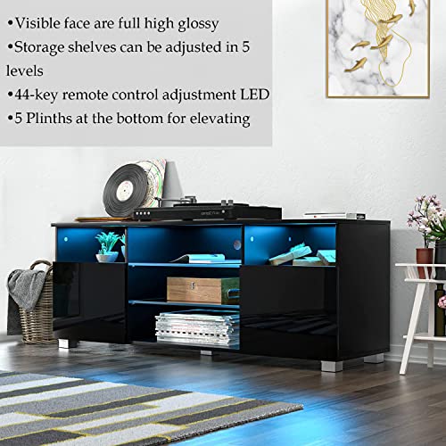 Vinctik 6&Fox LED TV Stand With Adjustable Shelves - Image 4