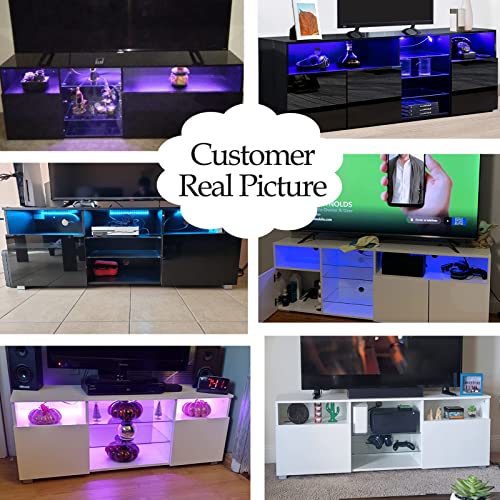 Vinctik 6&Fox LED TV Stand With Adjustable Shelves - Image 5