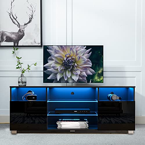 Vinctik 6&Fox LED TV Stand With Adjustable Shelves - Image 2
