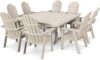 Polywood Vineyard Adirondack 9-Piece Dining Set