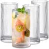 INSETLAN Vintage Origami Style Glass Cups Set