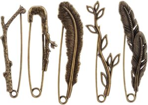 PTDIONE Vintage Sweater Shawl Clips Set