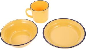 Anneome Vintage Tea Cups Sushi Plate Set