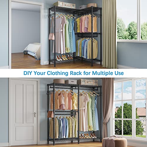 VIPEK L Shaped Freestanding Wardrobe Closet Rack - Image 4