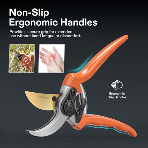 VIVOSUN 8" Bypass Pruning Shears, Ultra Sharp - Image 4